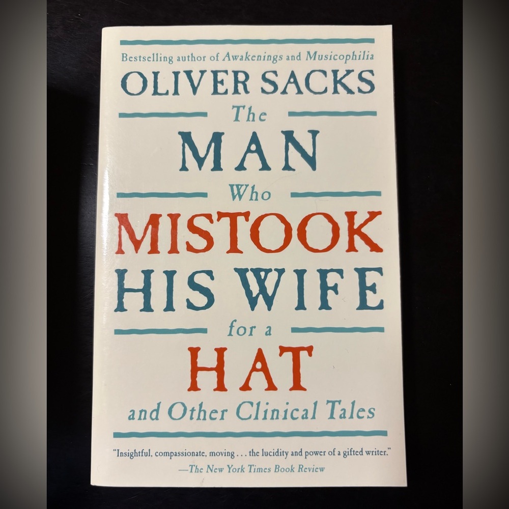 Oliver Sacks Book - The Man Who Mistook His Wife for a Hat